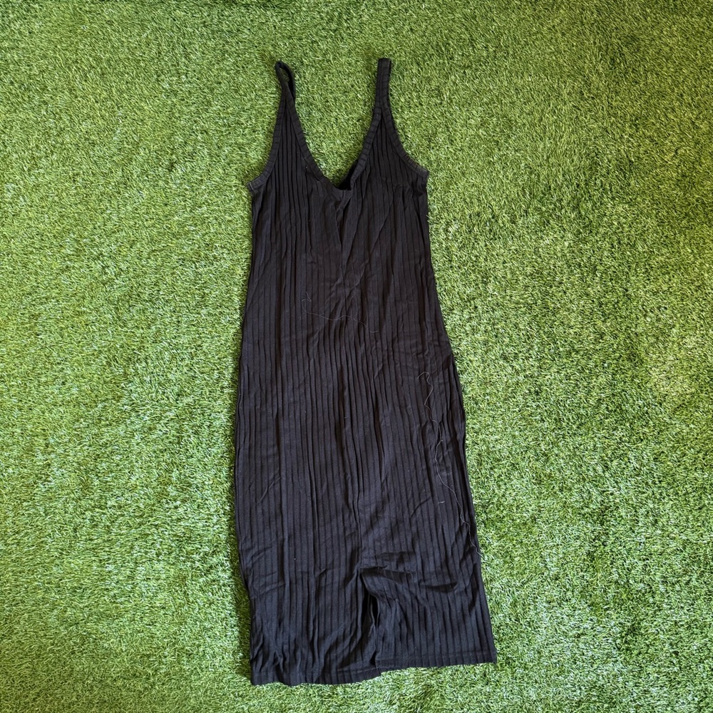 Rip Curl Black Ribbed Dress